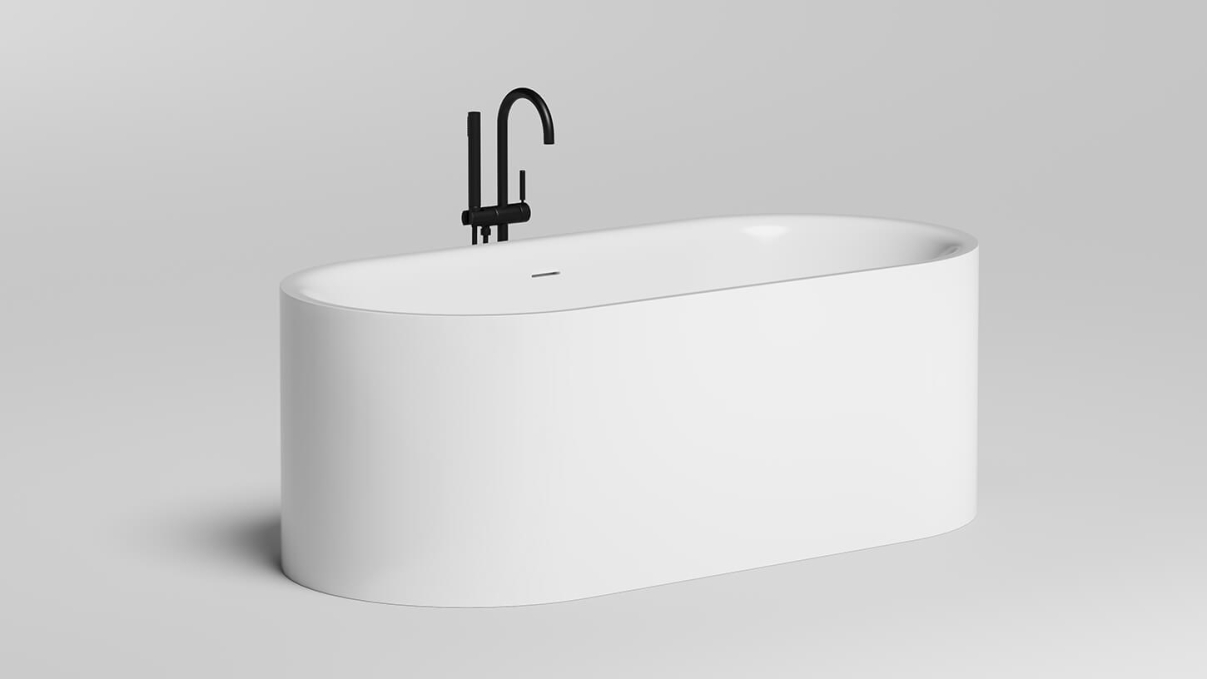 Ванна из литьевого камня Salini Perla 170x80 1049101G белая глянцевая отдельно стоящая Ванна из литьевого камня Salini Perla 170x80 1049101G белая глянцевая отдельно стоящая