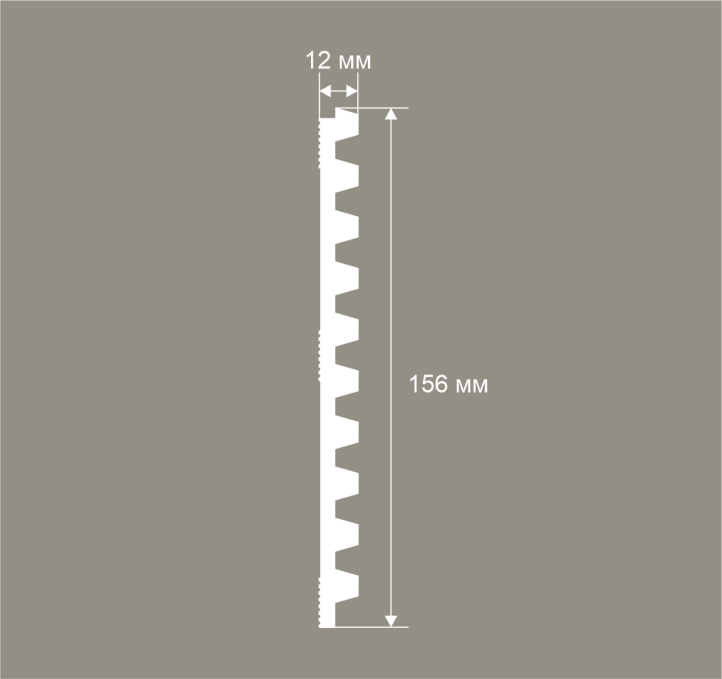 Стеновая панель Cosca Decor RP022, 156х12x2800 мм, Экополимер Стеновая панель Cosca Decor RP022, 156х12x2800 мм, Экополимер