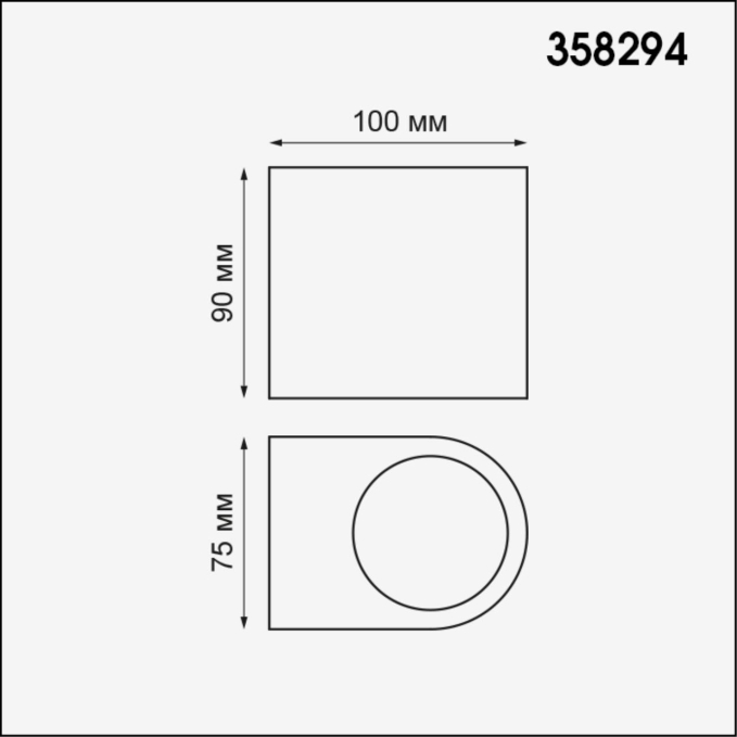 Ландшафтный светильник IP65 LED 4000K 4W+4W 220V OPAL STREET NT19 746 NOVOTECH 358294, схема товара Ландшафтный светильник IP65 LED 4000K 4W+4W 220V OPAL STREET NT19 746 NOVOTECH 358294, схема товара
