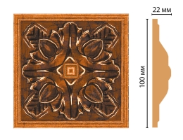 Вставка цветная Decomaster D209-1223, 100x100x22 мм
