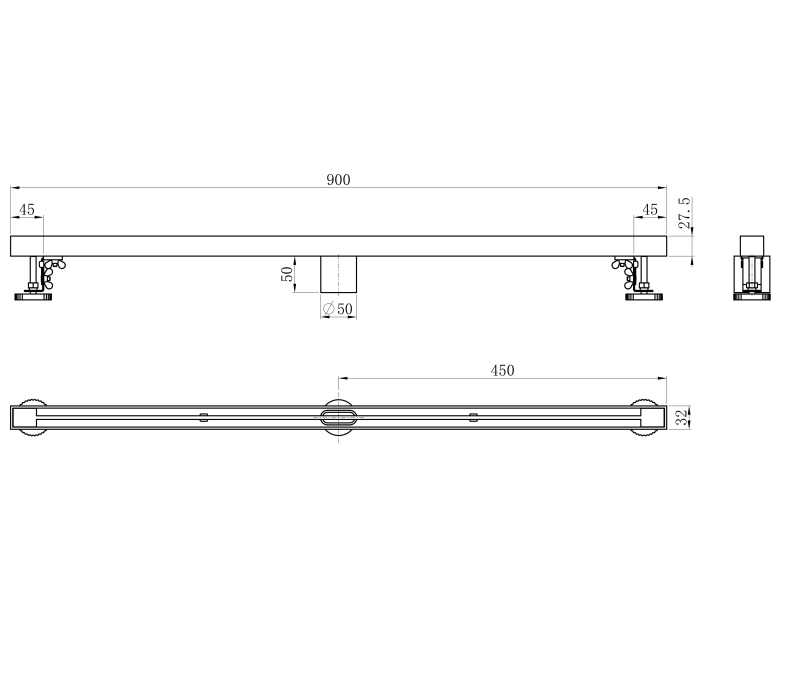 Душевой трап Wonzon & Woghand WW-65409T-BG золото брашированный Душевой трап Wonzon & Woghand WW-65409T-BG золото брашированный