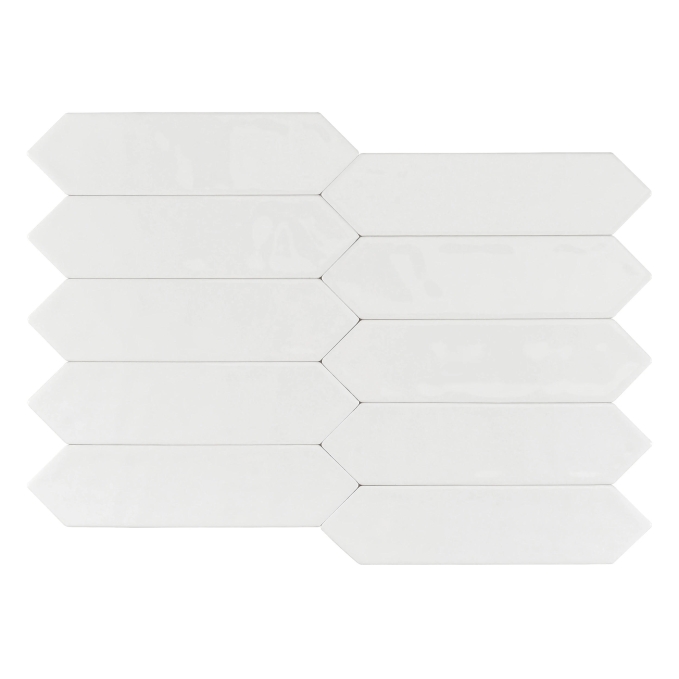 Настенная плитка Smile Tile Picket Bianco 7.5x30 Настенная плитка Smile Tile Picket Bianco 7.5x30