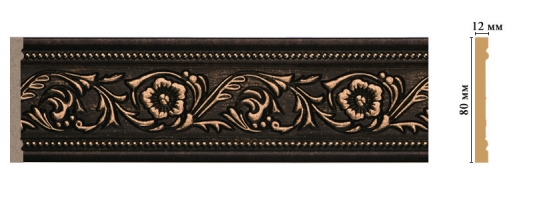 Молдинг Decomaster 150-56, 80x12x2400 мм