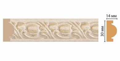 Молдинг Decomaster 157-18D ДМ, 30x13x2400 мм