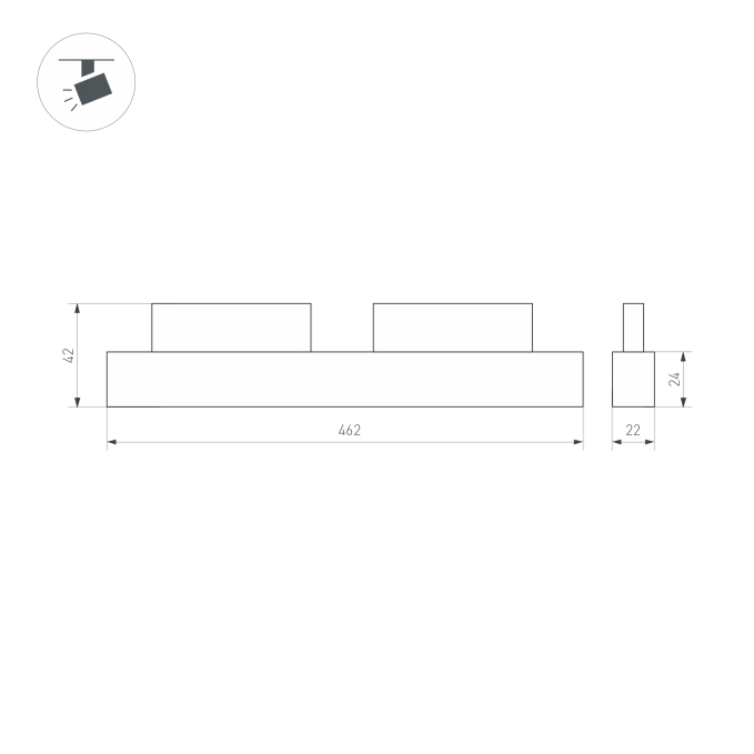 Светильник MAG-ORIENT-FLAT-L465-16W Day4000 (WH, 100 deg, 48V), Arlight, 035839(1), изображение 2 Светильник MAG-ORIENT-FLAT-L465-16W Day4000 (WH, 100 deg, 48V), Arlight, 035839(1), изображение 2