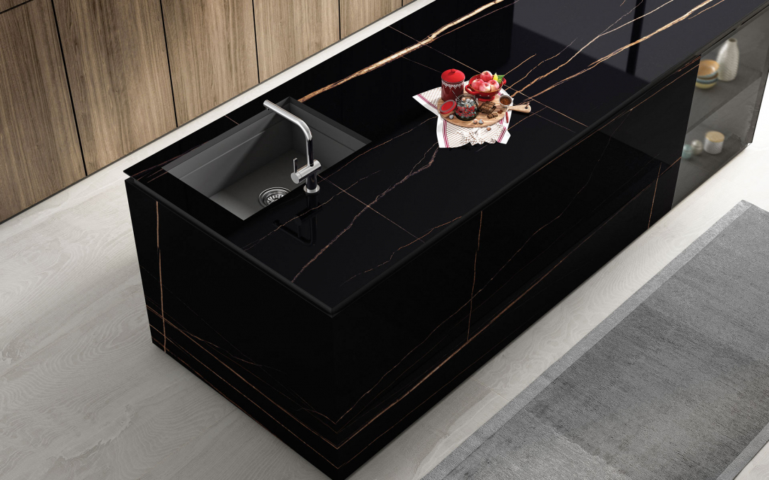 Керамогранит Starotech Polished Sahara Black 80x240 Керамогранит Starotech Polished Sahara Black 80x240