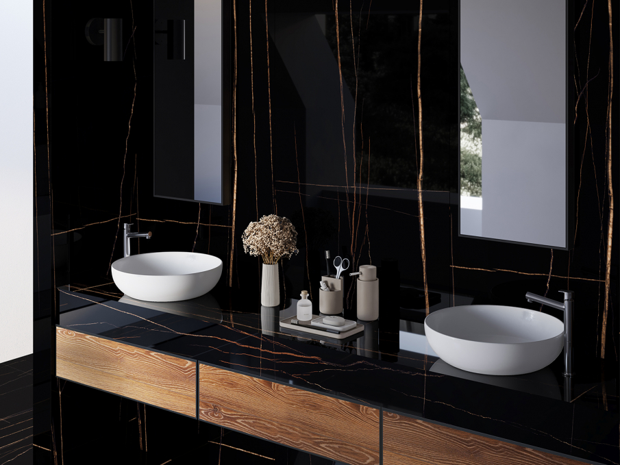 Керамогранит Starotech Polished Sahara Black 80x240 Керамогранит Starotech Polished Sahara Black 80x240