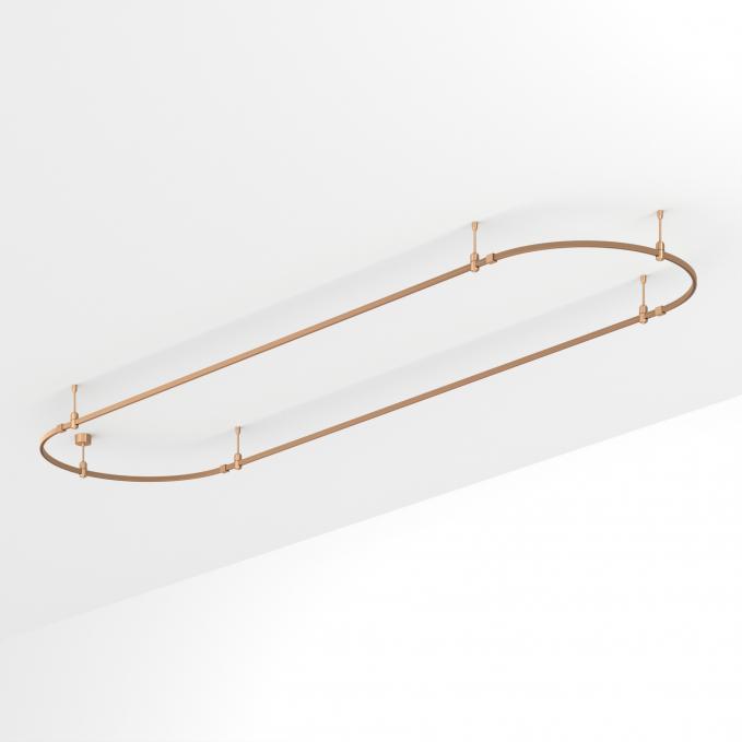 Основание ART-APRIORI-OVAL-ROD-200-4000x1000 (GD), Arlight, 054527, изображение 1