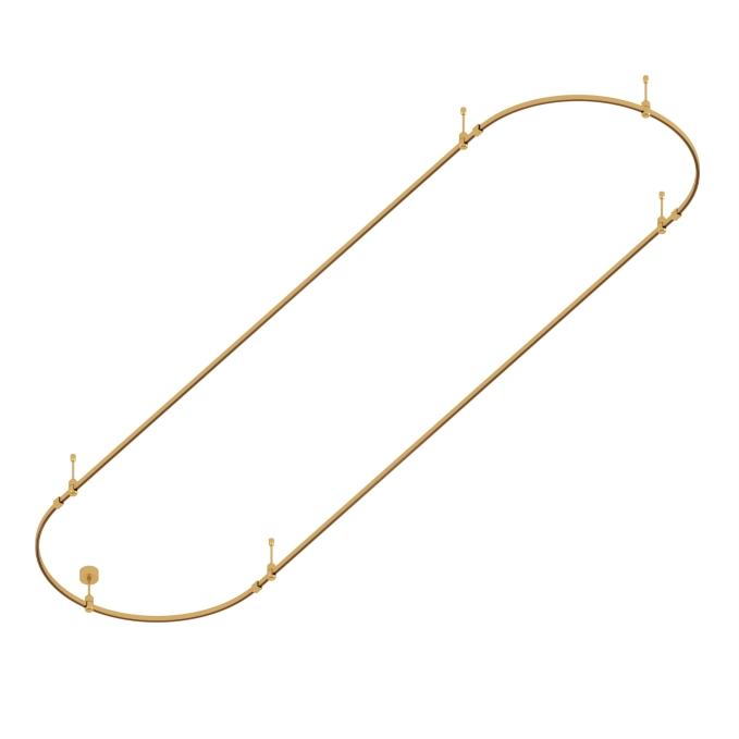 Основание ART-APRIORI-OVAL-ROD-200-4000x1000 (GD), Arlight, 054527, изображение 2