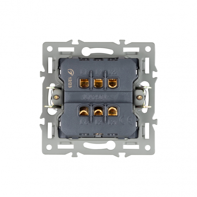 Механизм выключателя одноклавишный перекрёстный SWT-MKX1-PL-WH (250V, 16A), Arlight, 043718, изображение 3 Механизм выключателя одноклавишный перекрёстный SWT-MKX1-PL-WH (250V, 16A), Arlight, 043718, изображение 3