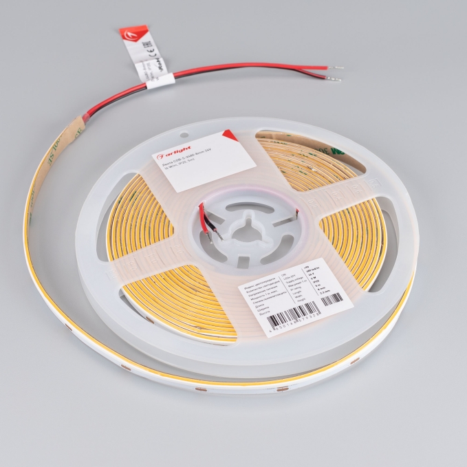 Светодиодная лента COB-S-X480-8mm 24V Warm3000 (6 W/m, IP20, 5m), Arlight, 046903, изображение 2 Светодиодная лента COB-S-X480-8mm 24V Warm3000 (6 W/m, IP20, 5m), Arlight, 046903, изображение 2