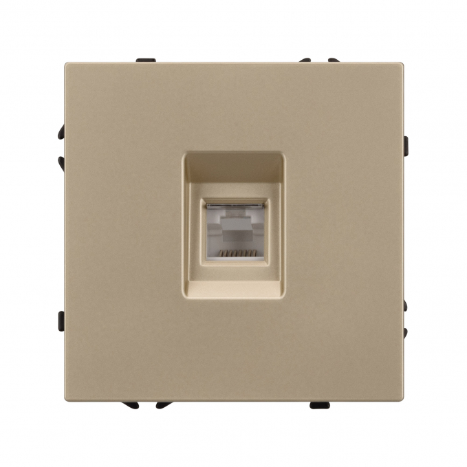 Механизм компьютерной розетки SCT-NOBE-MPC1-SFPL-GD (RJ-45, CAT6), Arlight, 054306, изображение 2 Механизм компьютерной розетки SCT-NOBE-MPC1-SFPL-GD (RJ-45, CAT6), Arlight, 054306, изображение 2