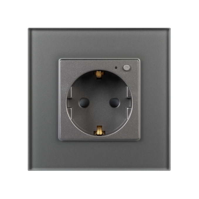 Розетка электрическая с Zigbee управлением SCT-OMALI-EUZB1-PL-GR (240V, 16A, Zigbee), Arlight, 050101, изображение 2 Розетка электрическая с Zigbee управлением SCT-OMALI-EUZB1-PL-GR (240V, 16A, Zigbee), Arlight, 050101, изображение 2