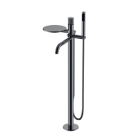 Смеситель напольный Boheme Stick 129-SGM.3 глянцевый графит