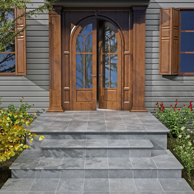 Ступень фронтальная Exagres Stone Peldano Gris 33x33 Ступень фронтальная Exagres Stone Peldano Gris 33x33