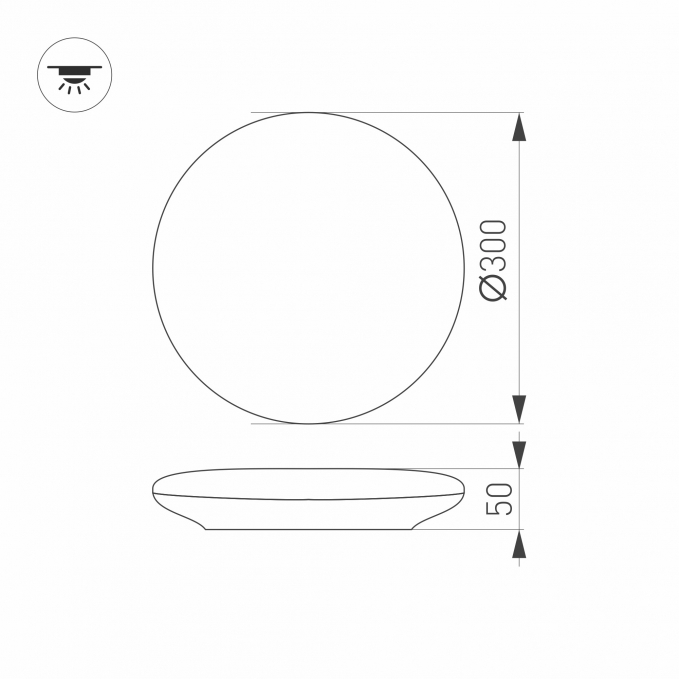 Светильник CL-FRISBEE-DIM-R300-18W Day4000-MIX (WH, 180 deg, 230V), Arlight, 030111 Светильник CL-FRISBEE-DIM-R300-18W Day4000-MIX (WH, 180 deg, 230V), Arlight, 030111