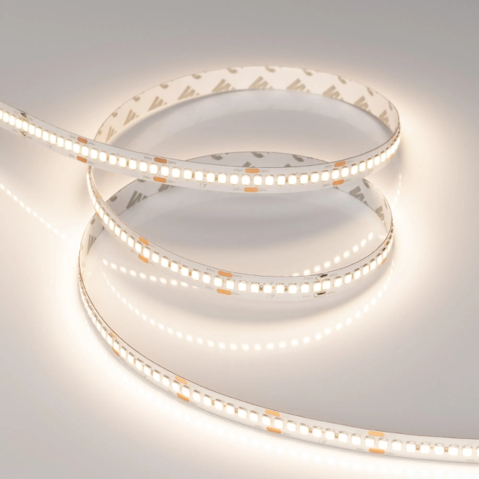 Светодиодная лента RT-A240-10mm 24V Warm3500 (22 W/m, IP20, 2835, 5m), Arlight, 038744, изображение 3 Светодиодная лента RT-A240-10mm 24V Warm3500 (22 W/m, IP20, 2835, 5m), Arlight, 038744, изображение 3