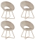 Набор из 4 стульев Refuge, Hesby Import, HSBI_DC2124_beige_4