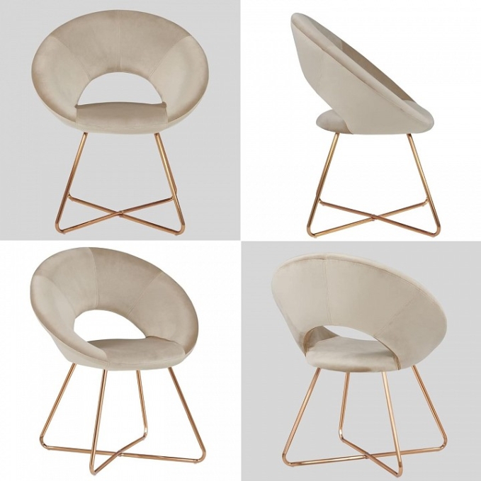 Набор из 4 стульев Refuge, Hesby Import, HSBI_DC2124_beige_4 Набор из 4 стульев Refuge, Hesby Import, HSBI_DC2124_beige_4