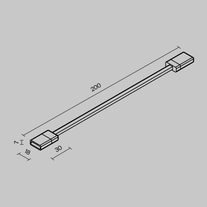 Гибкий коннектор для токоведущей ленты Exility IP черный, O-TR002-SC, изображение 5 Гибкий коннектор для токоведущей ленты Exility IP черный, O-TR002-SC, изображение 5