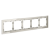 Рамка стеклянная VOLTUM S70 на 5 постов, (кашемир, стекло), Voltum, VLS110503