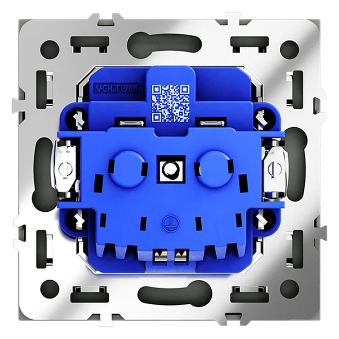 Розетка встраиваемая VOLTUM S70 с заземлением 16А, (графит), Voltum, VLS040107 Розетка встраиваемая VOLTUM S70 с заземлением 16А, (графит), Voltum, VLS040107