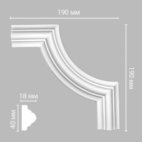 Угол Decomaster 97010-8, 190x190x18 мм Угол Decomaster 97010-8, 190x190x18 мм