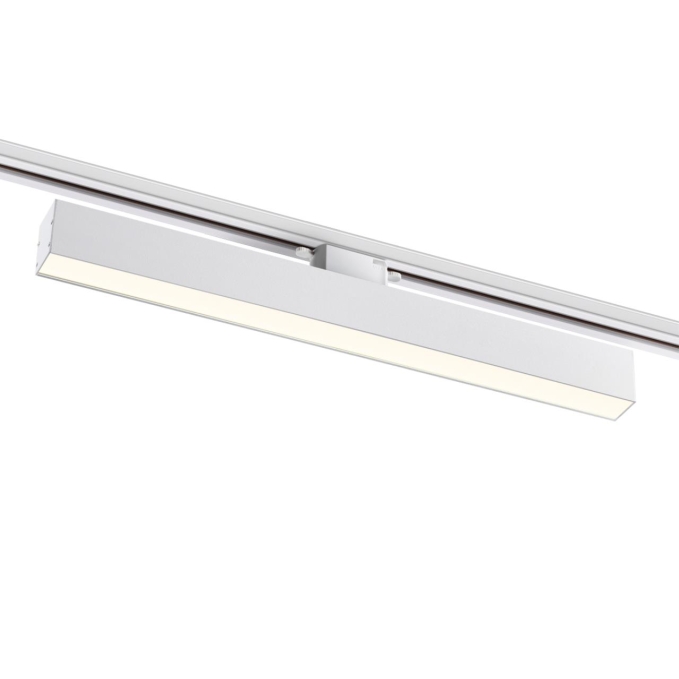 Светильник трековый однофазный трехжильный IP20 LED 4000K 30W 220V ITER PORT NT22 272 NOVOTECH 358852, фото на белом фоне Светильник трековый однофазный трехжильный IP20 LED 4000K 30W 220V ITER PORT NT22 272 NOVOTECH 358852, фото на белом фоне
