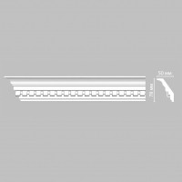 Карниз, плинтус потолочный с рисунком Decomaster DT-22, 78x50x2400 мм